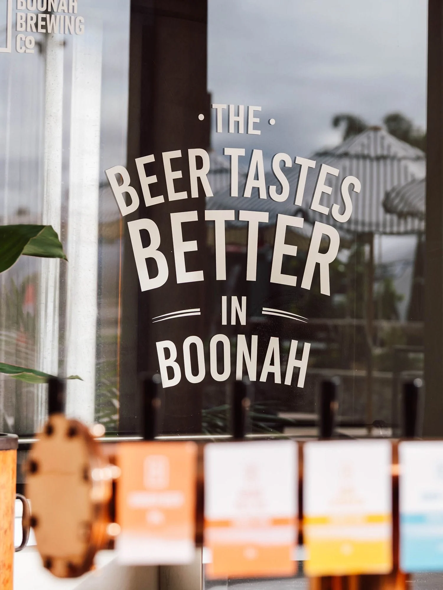 Boonah Brewing Co brewery window vinyl