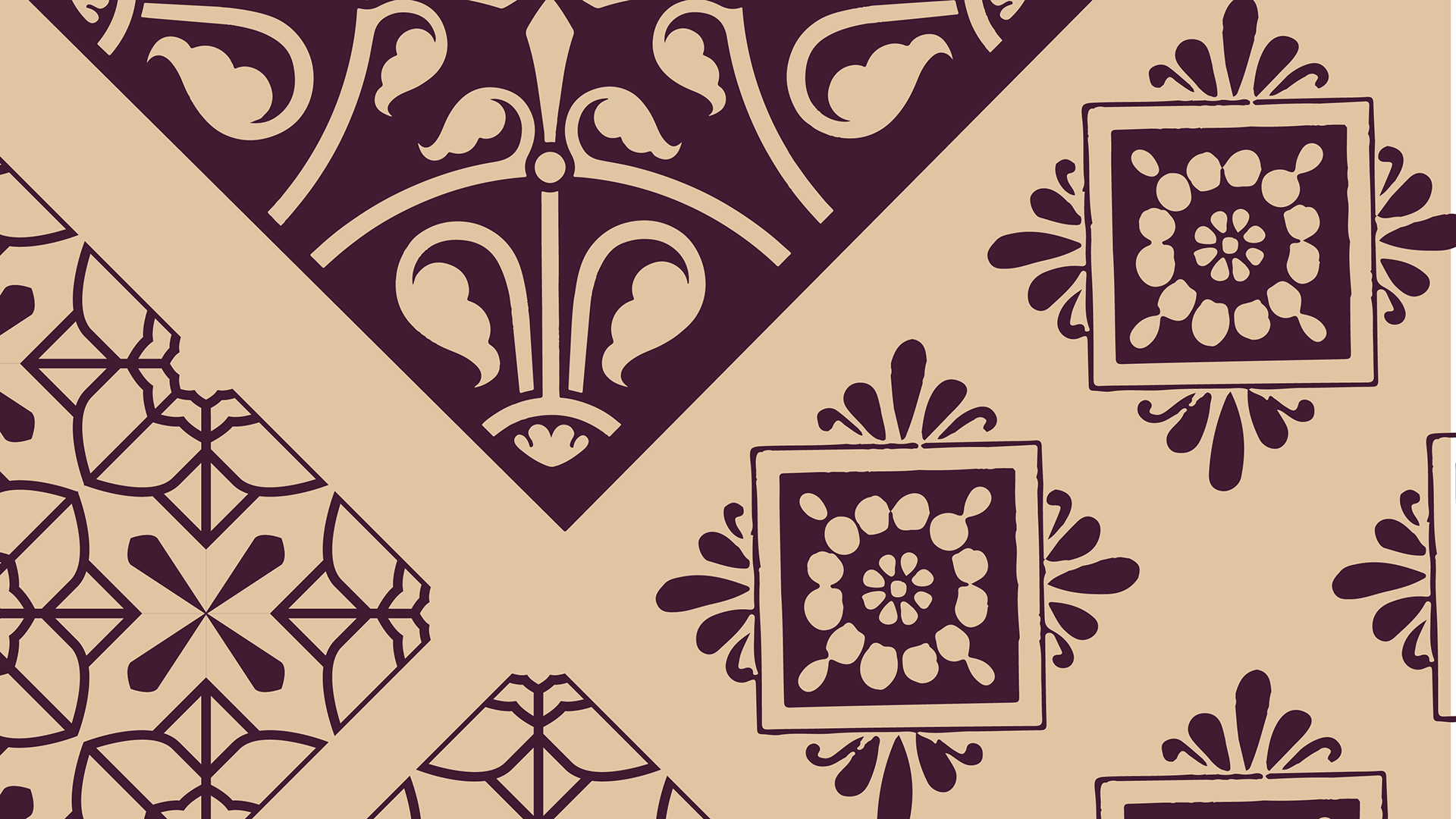 Byblos Phoenician motifs in brand colours