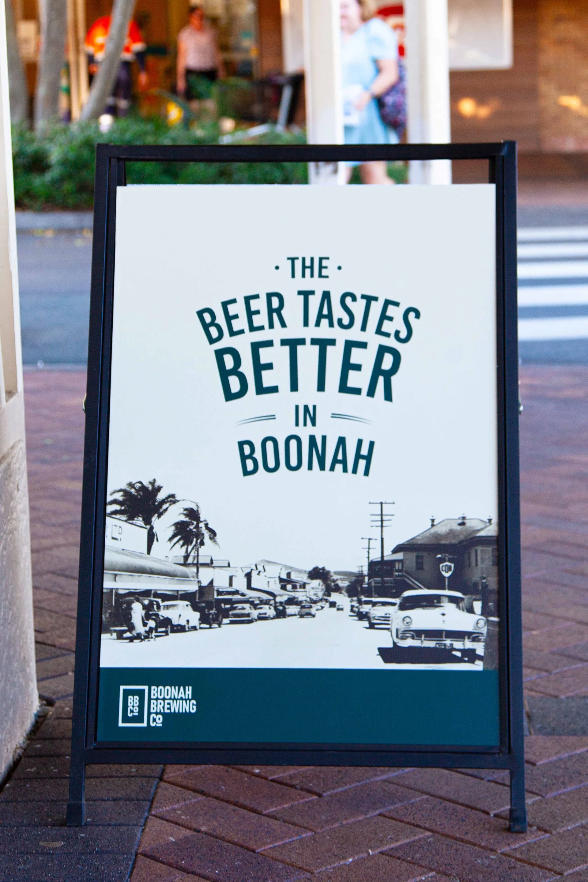 Boonah Brewing Co poster outside venue