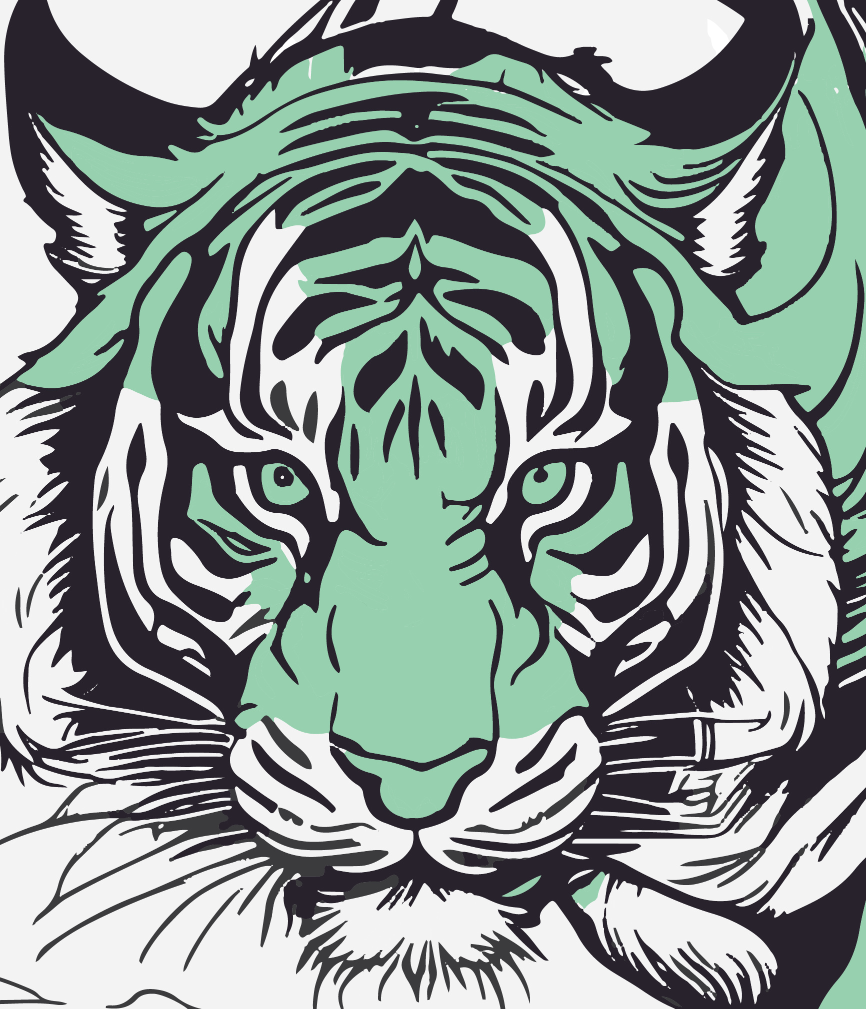 Luc Lac tiger artwork