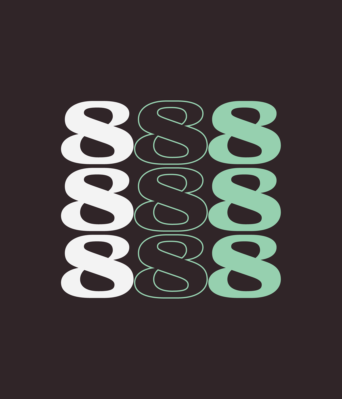 888 typography tests