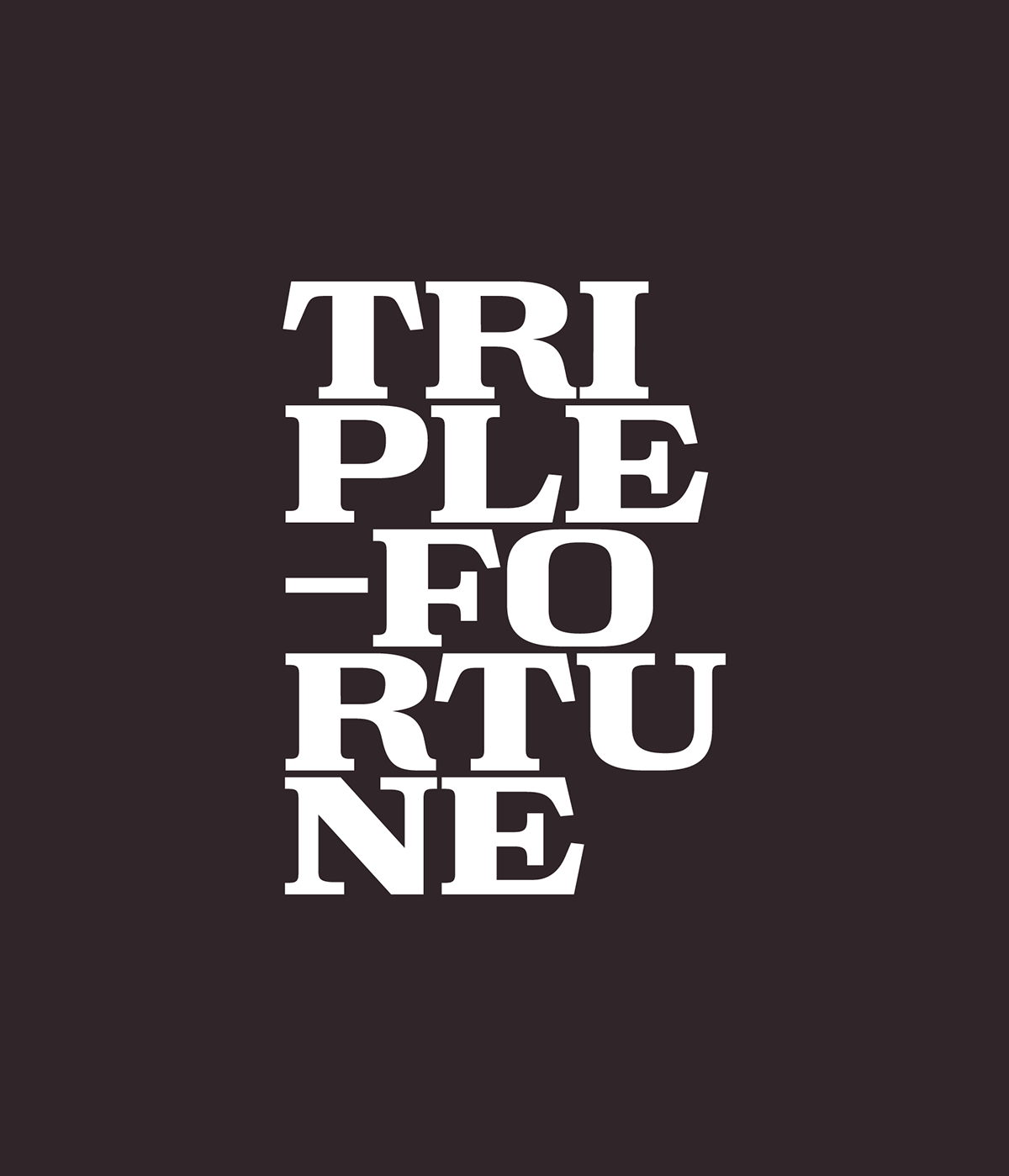 Triple Fortune typography lockup