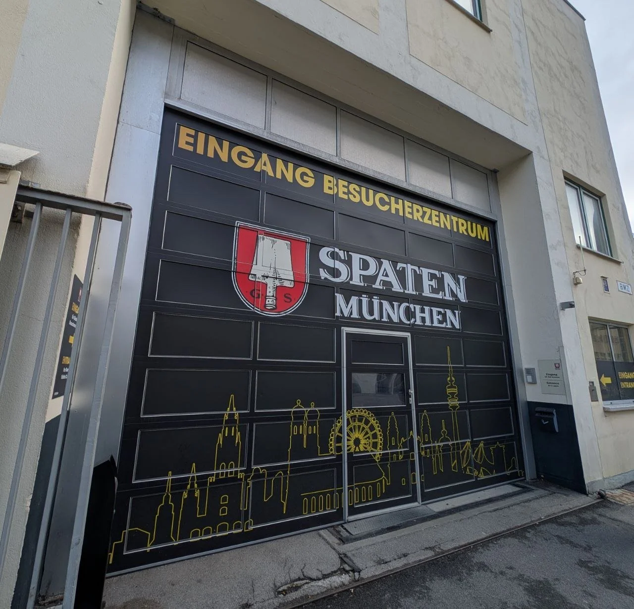 Entrance to the Spaten visitor centre in Munich