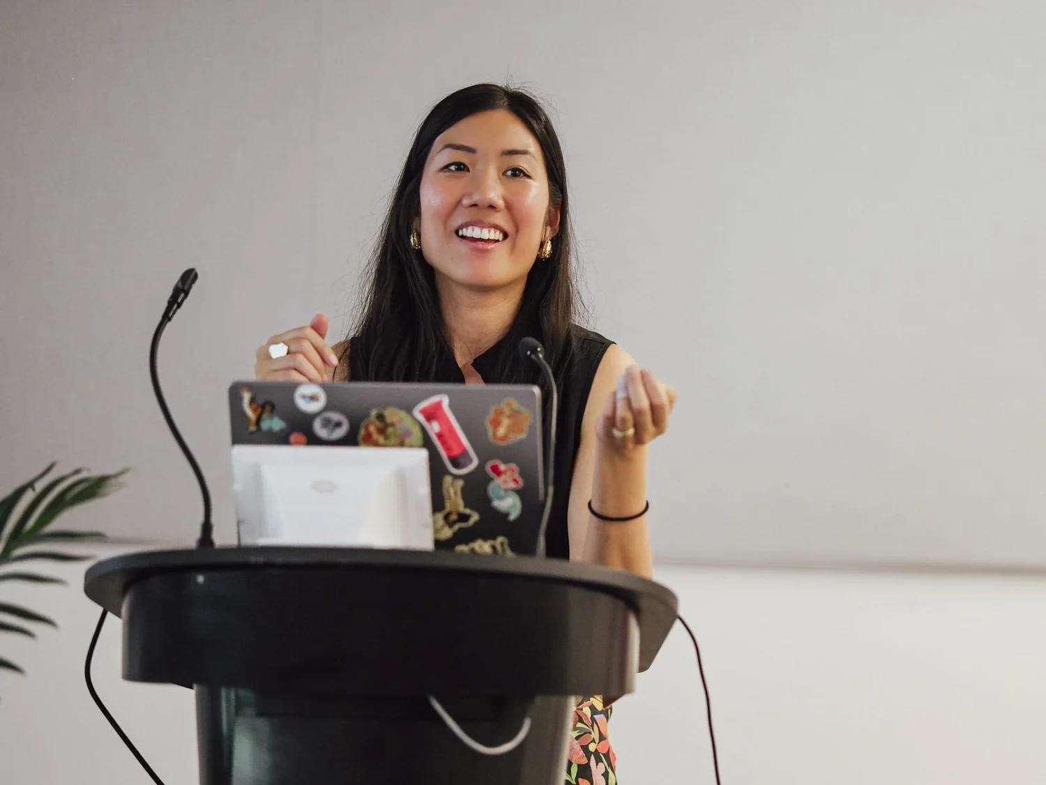 Winnie Wu presenting to allied health clinic owners
