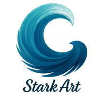 Stark Art logo – handmade resin art studio in Grand Island, New York