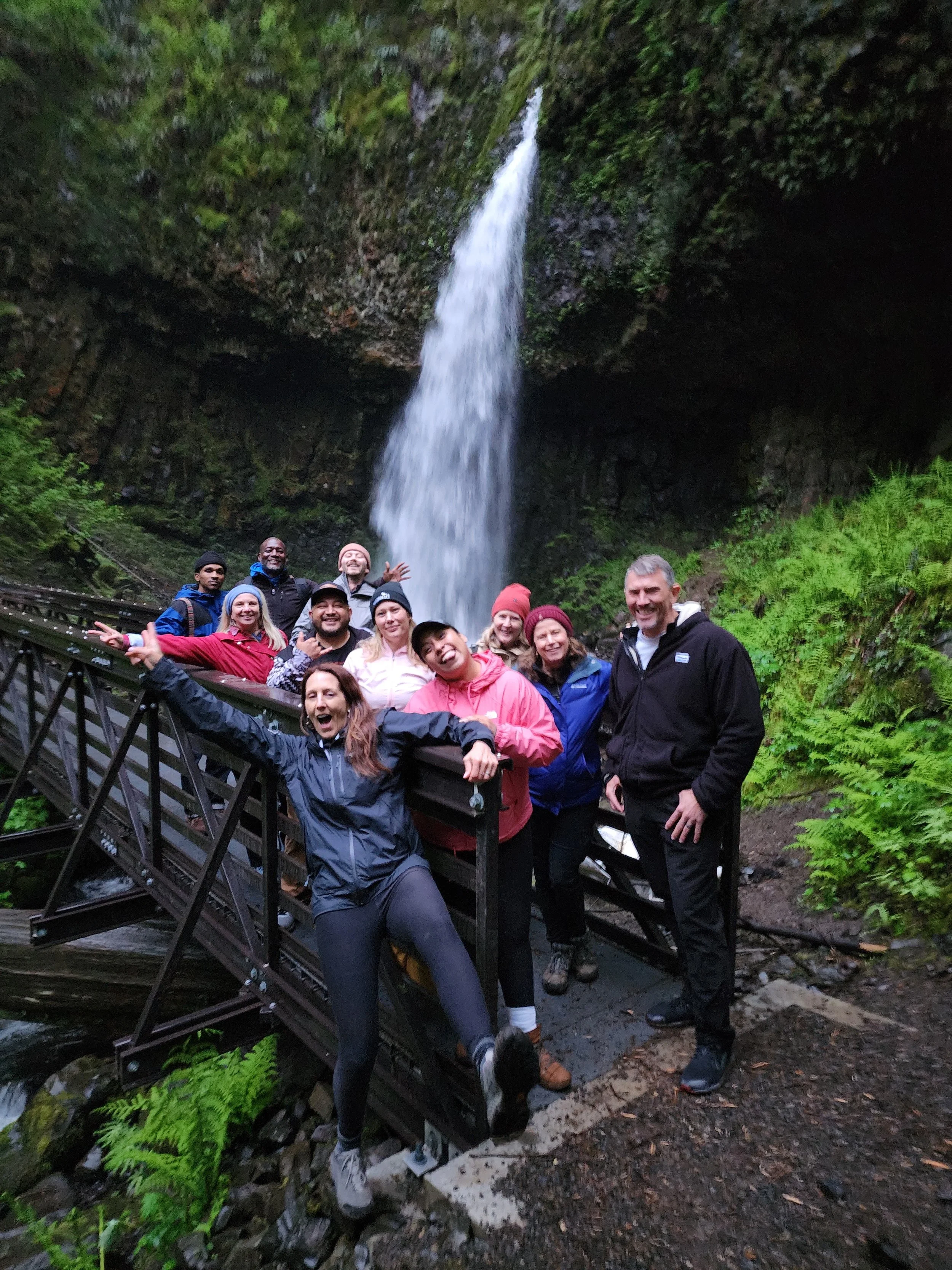 Creative Lab storytelling adventure near a waterfall