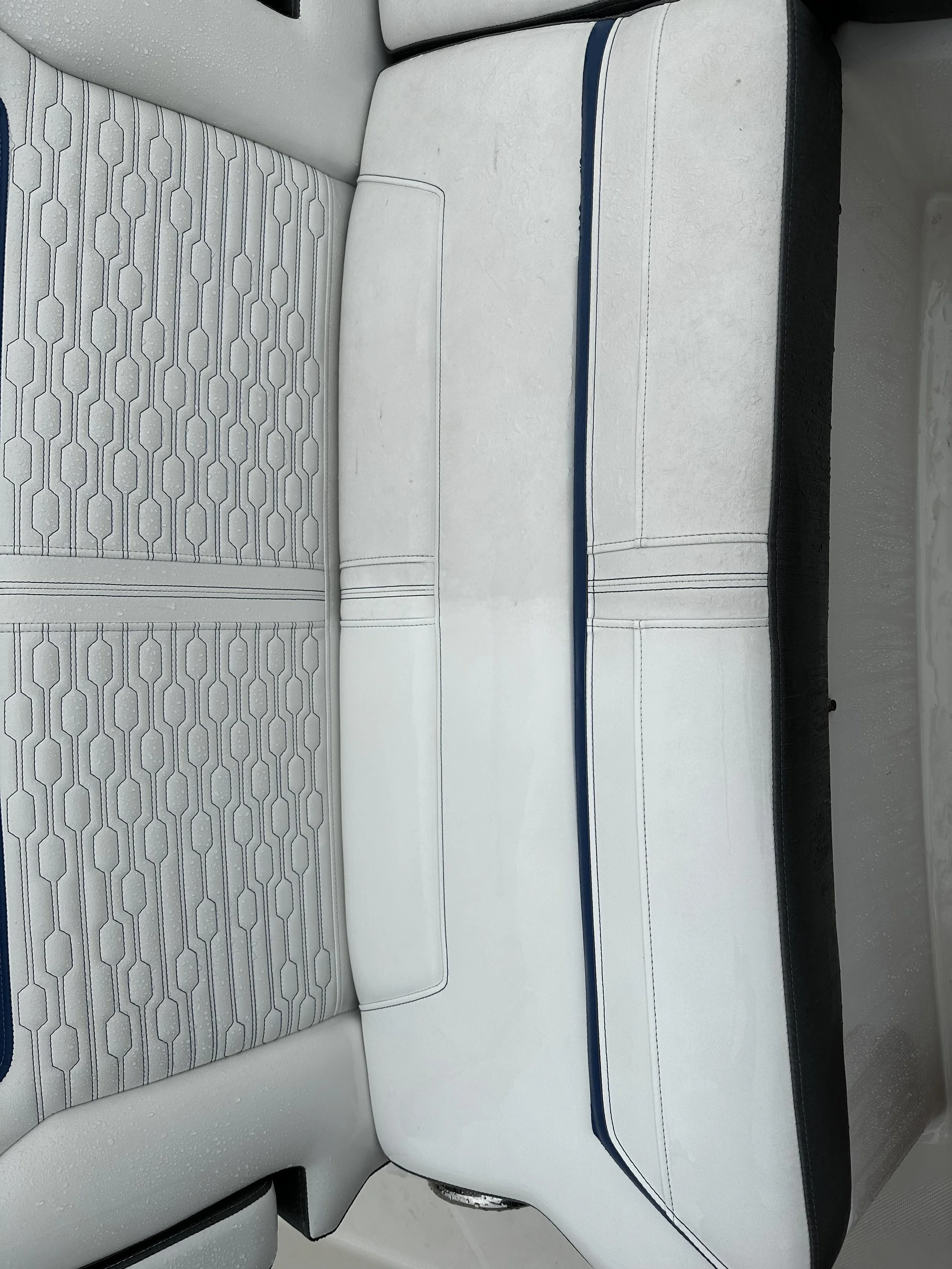 Boat cushion cleaning result