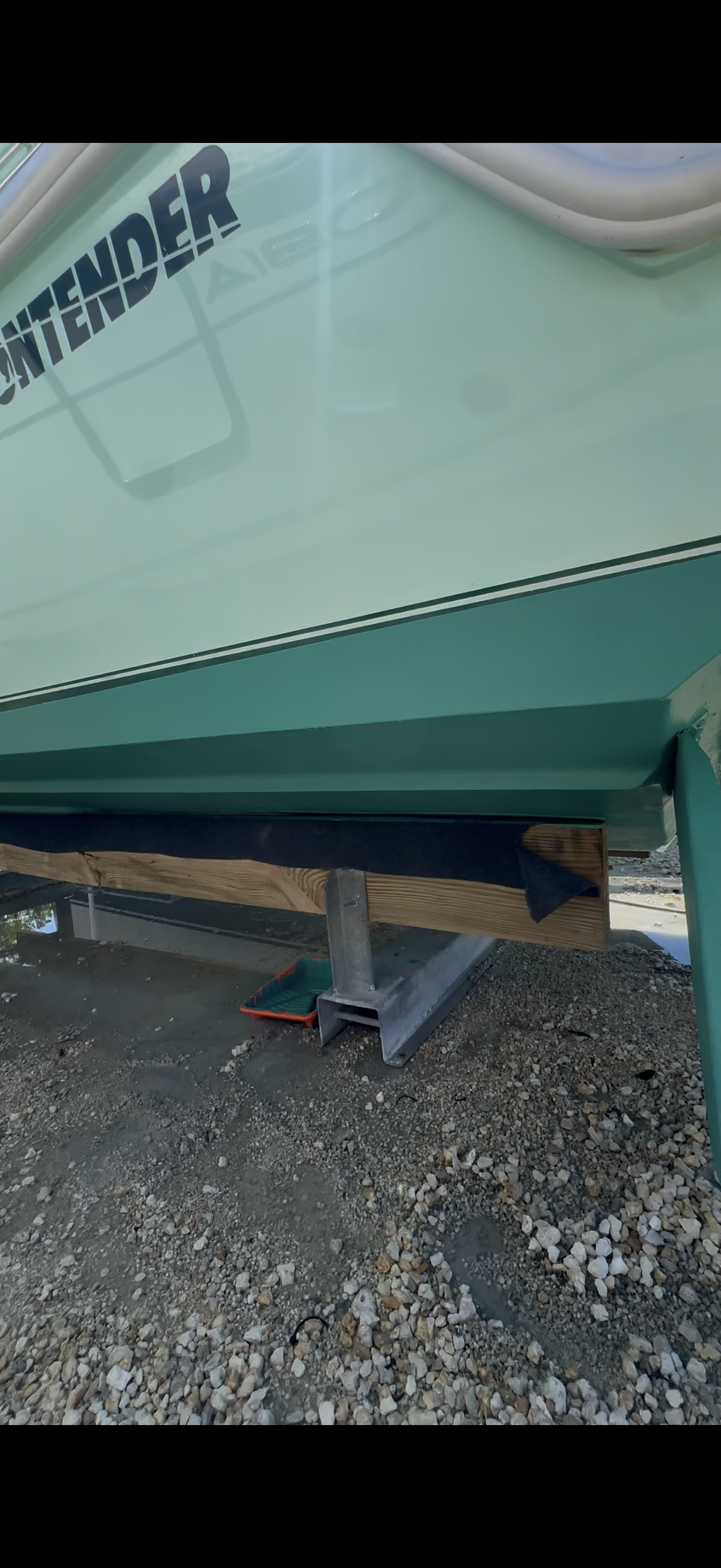 Bottom paint after service