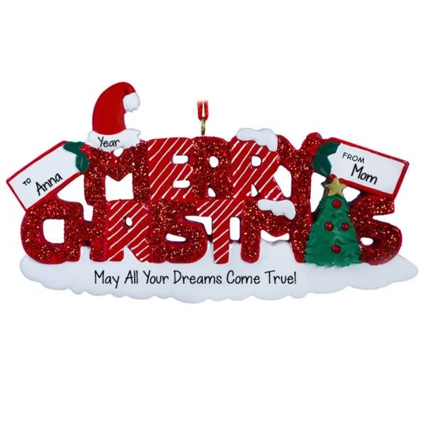 Personalized Christmas ornament example 8