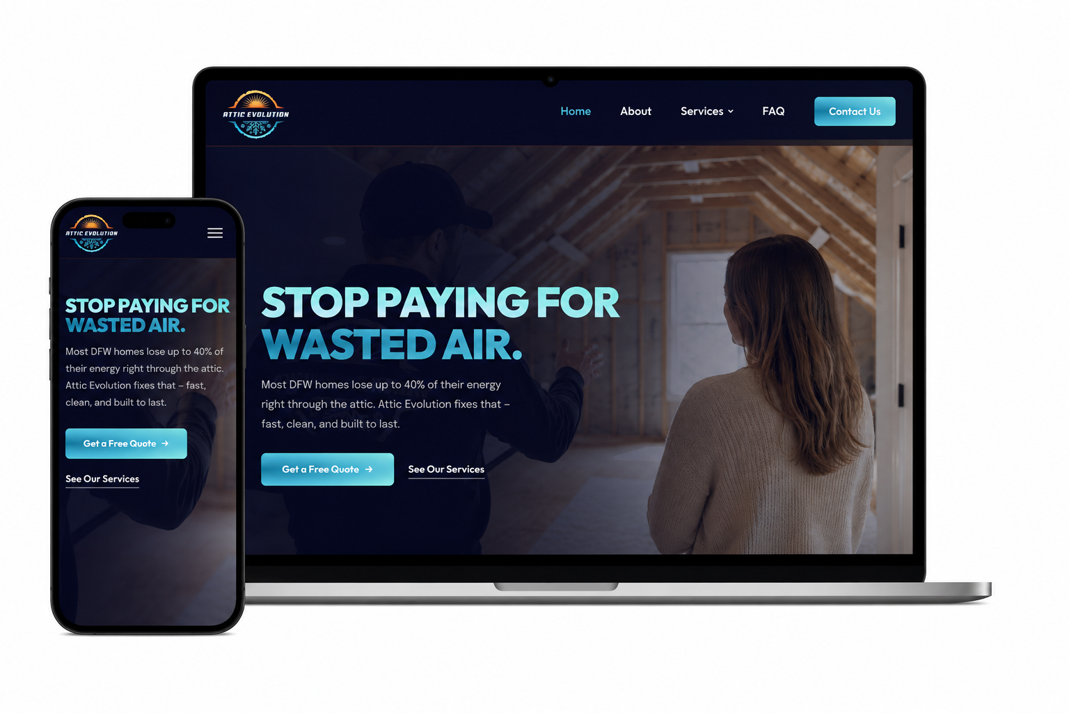 Attic Evolution website
