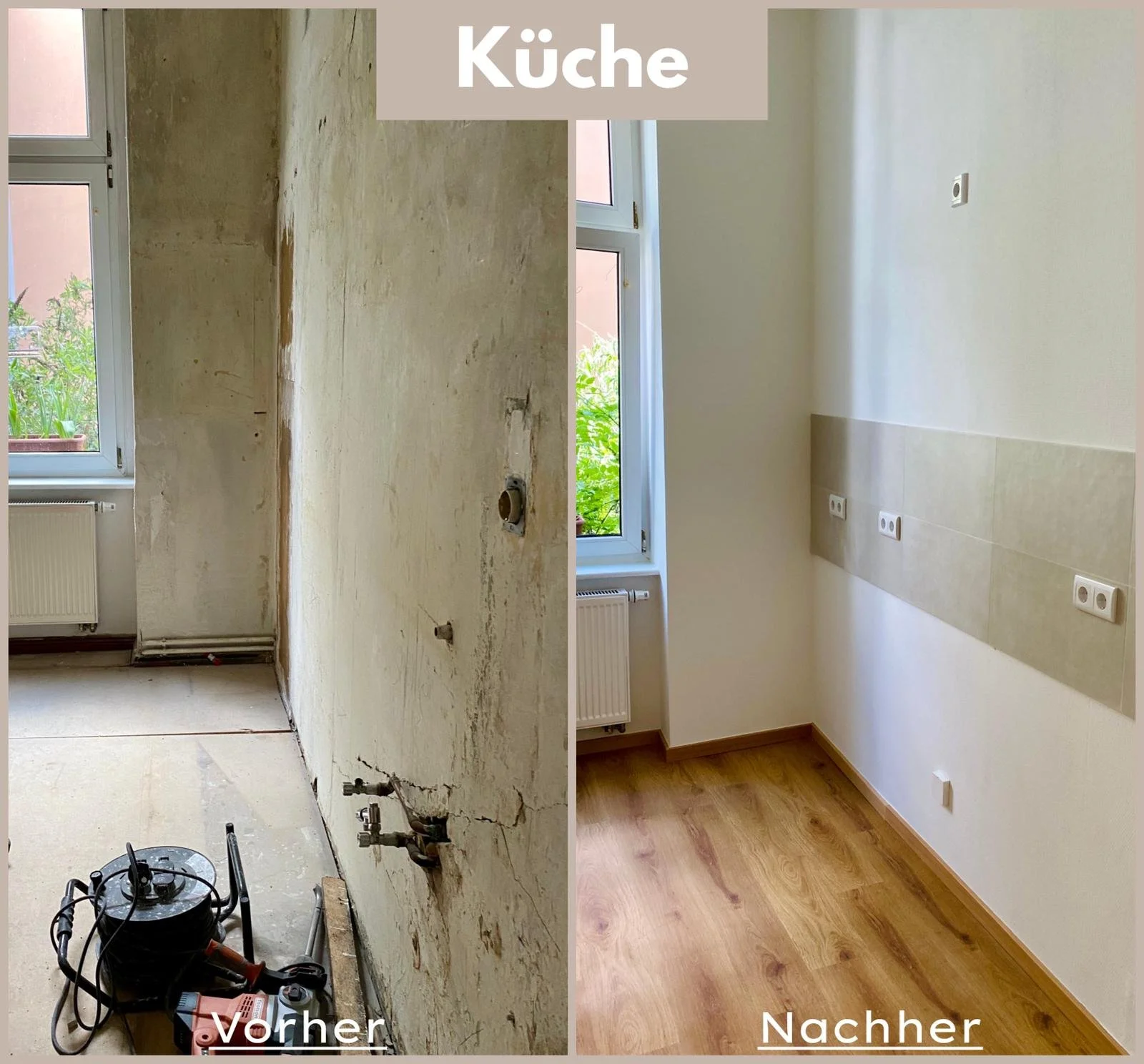 Küchensanierung Berlin — Vorher und Nachher