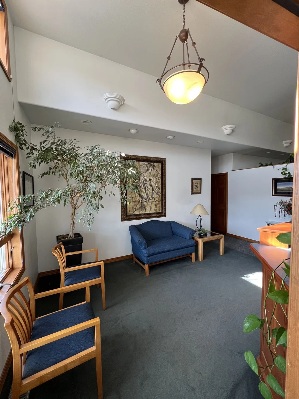 Waiting room at Living Garden Counseling in Missoula