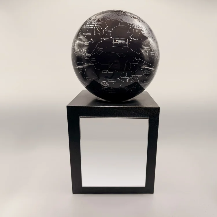Constellation globe displayed above a rectangular presentation base