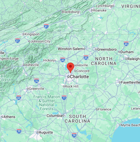 JEC Base Location: Charlotte Metro Map View with analytical tools