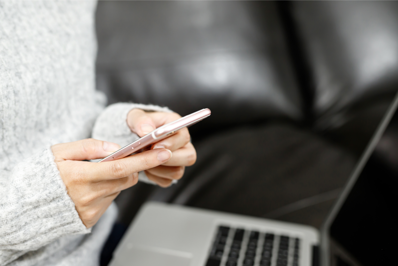 Person scheduling consultation on phone
