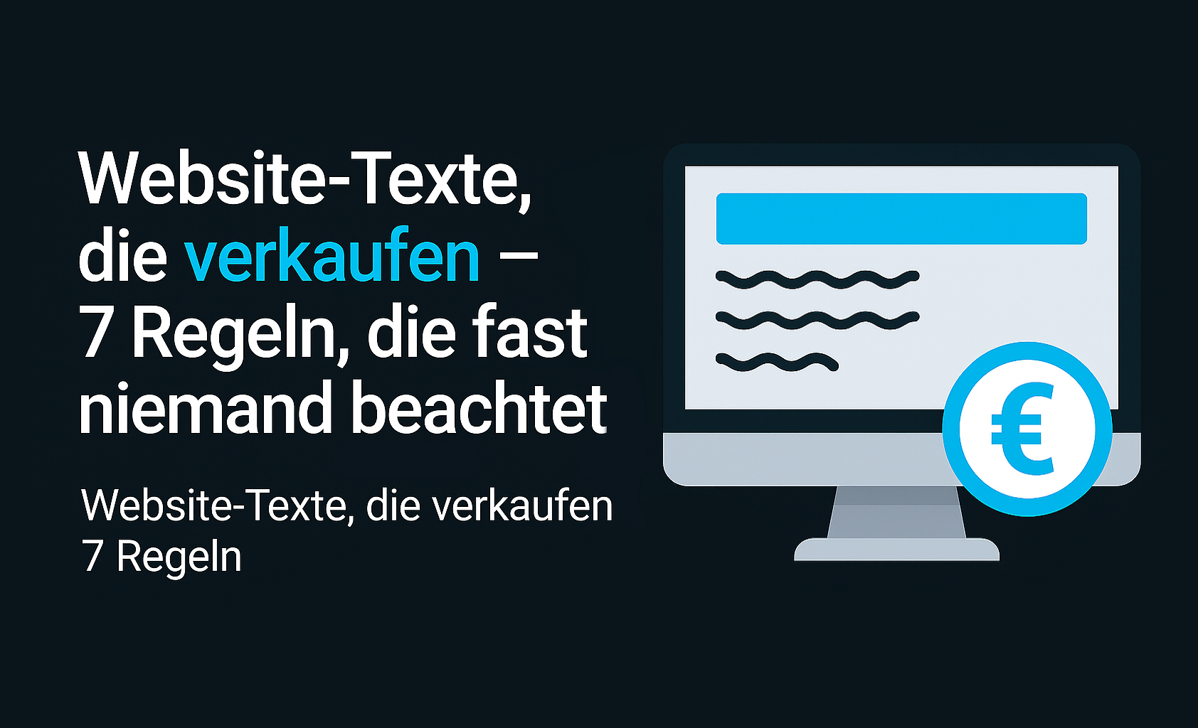 Headerbild: Website-Texte, die verkaufen – 7 Regeln