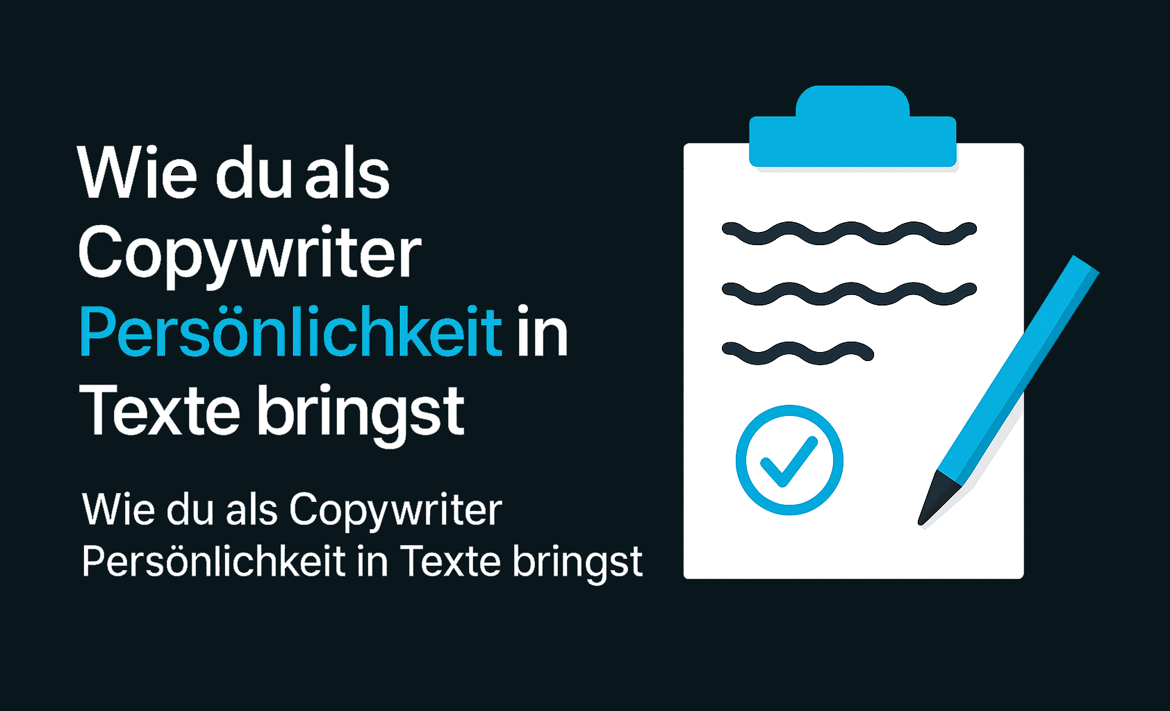 Headerbild: Persönlichkeit in Texte bringen
