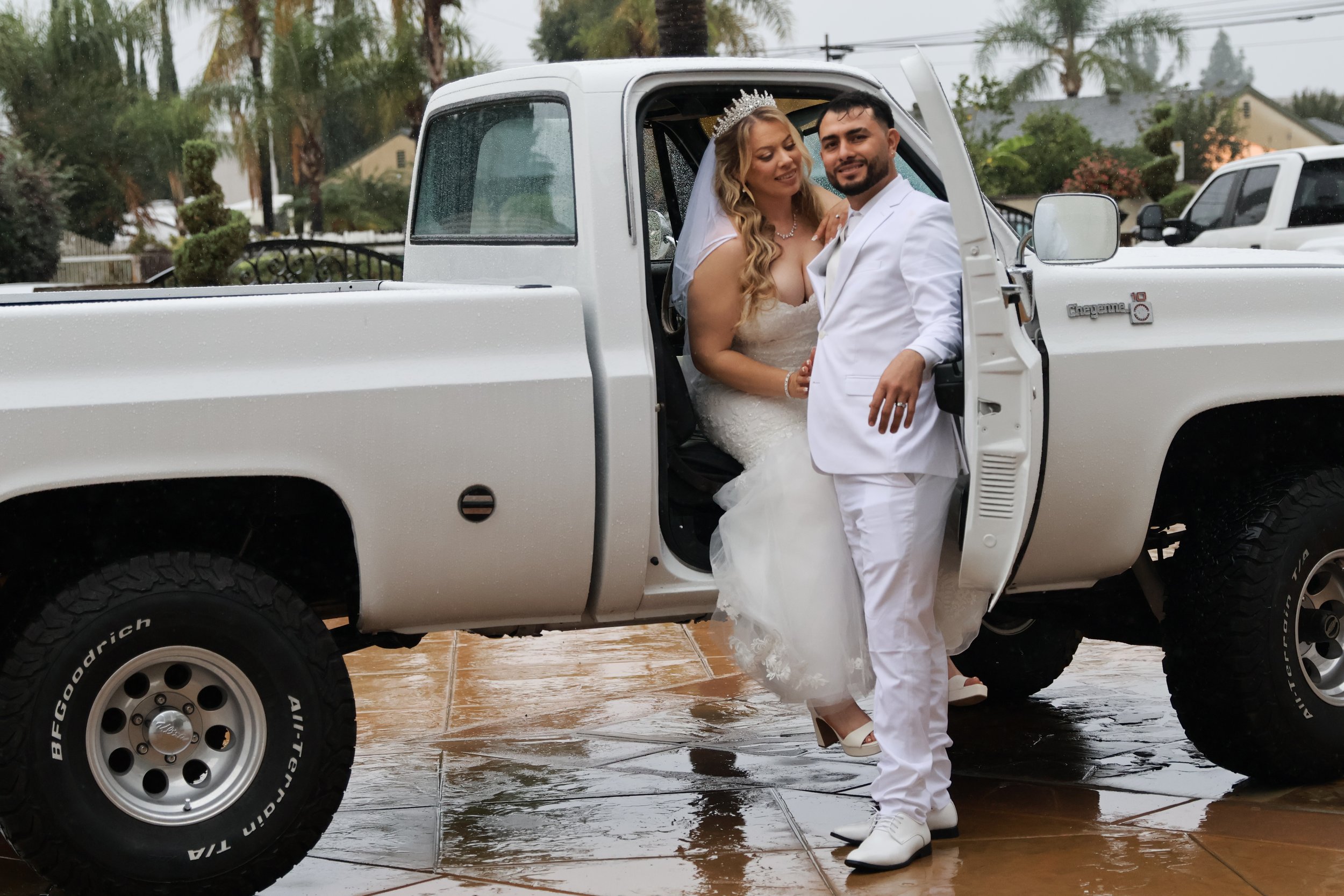 Detalle de la pista y recepción durante la fiesta