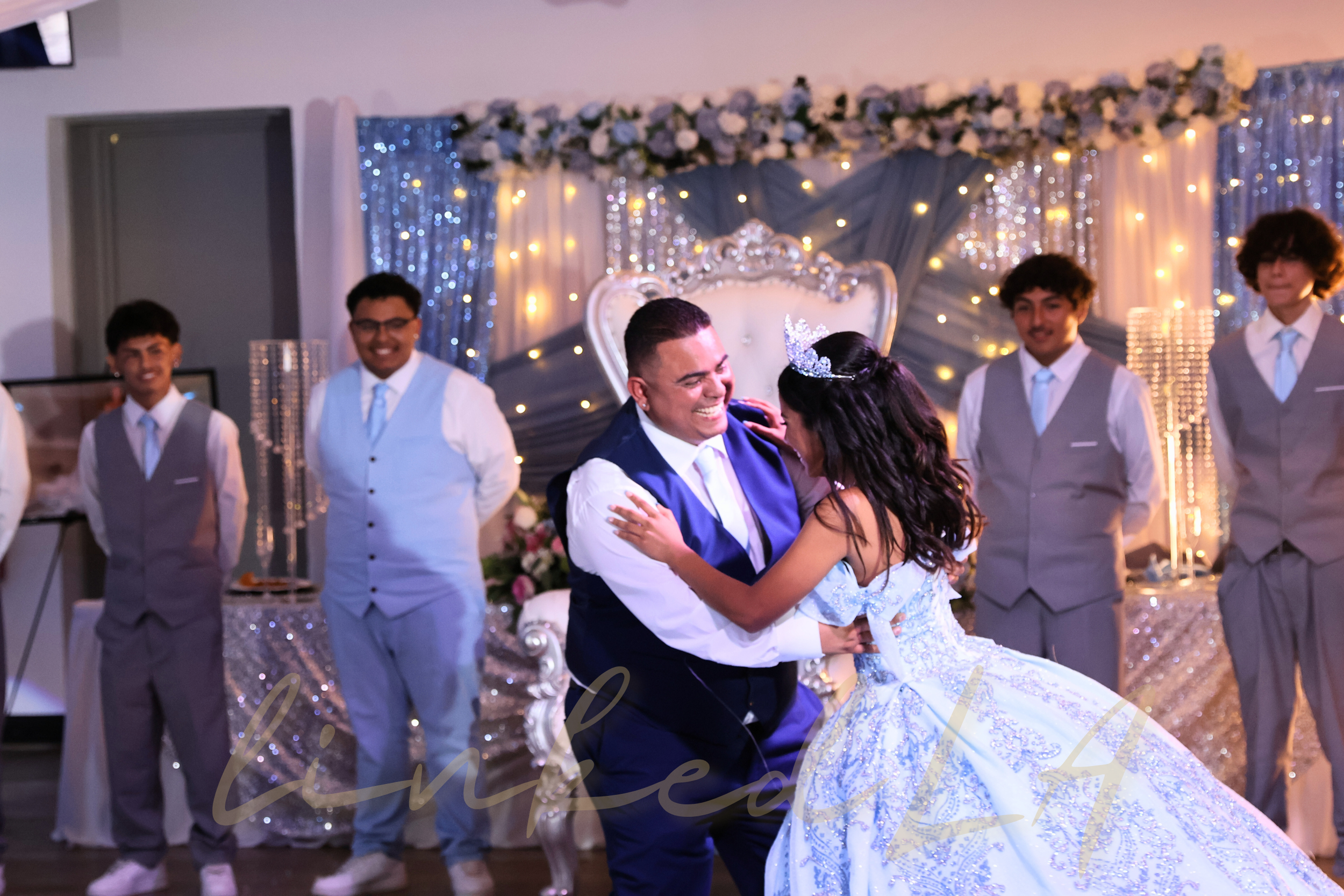 Quinceañera portrait in an elegant gown