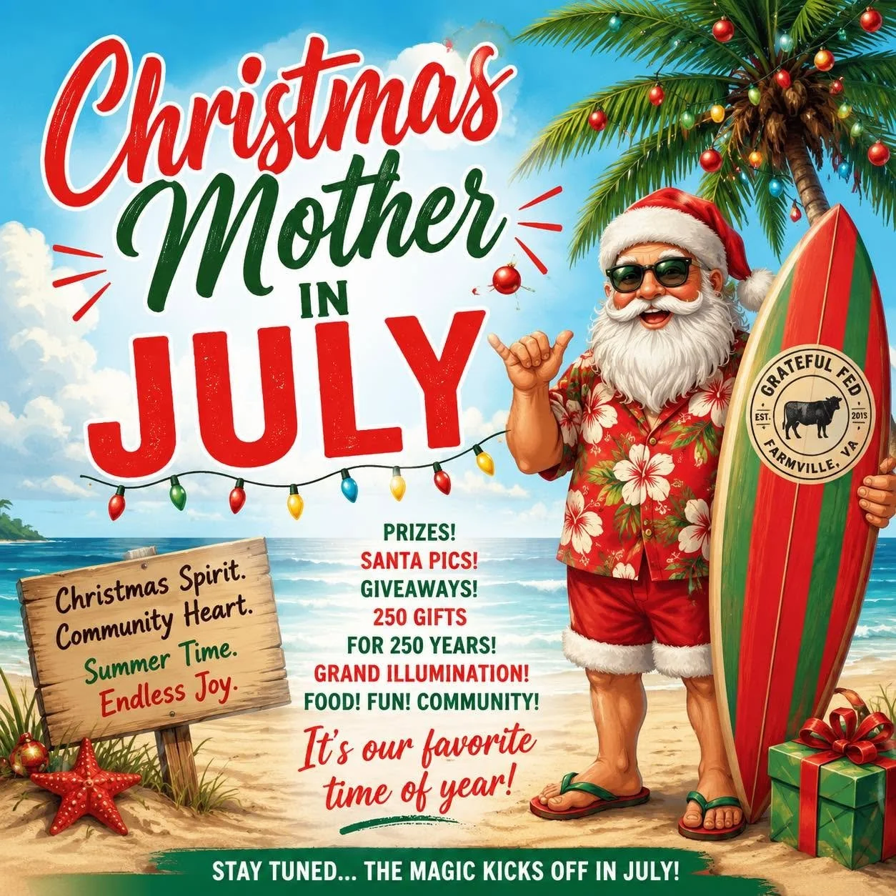 Christmas Mother in July