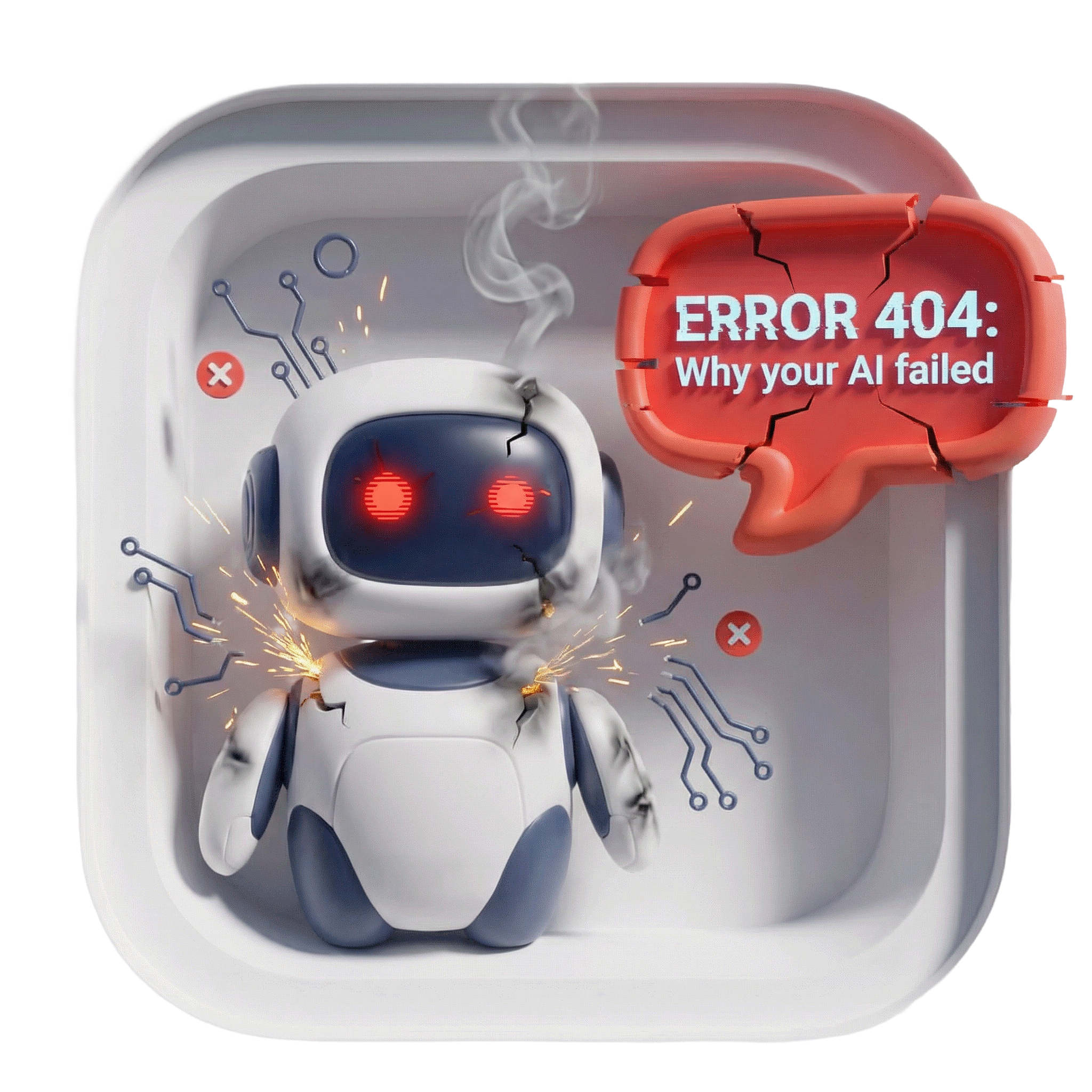 Why Your AI Failed - Robot with error message
