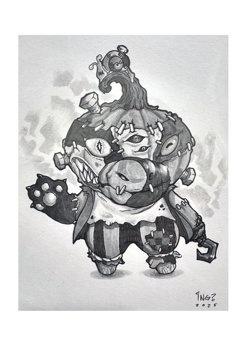Original ink illustration