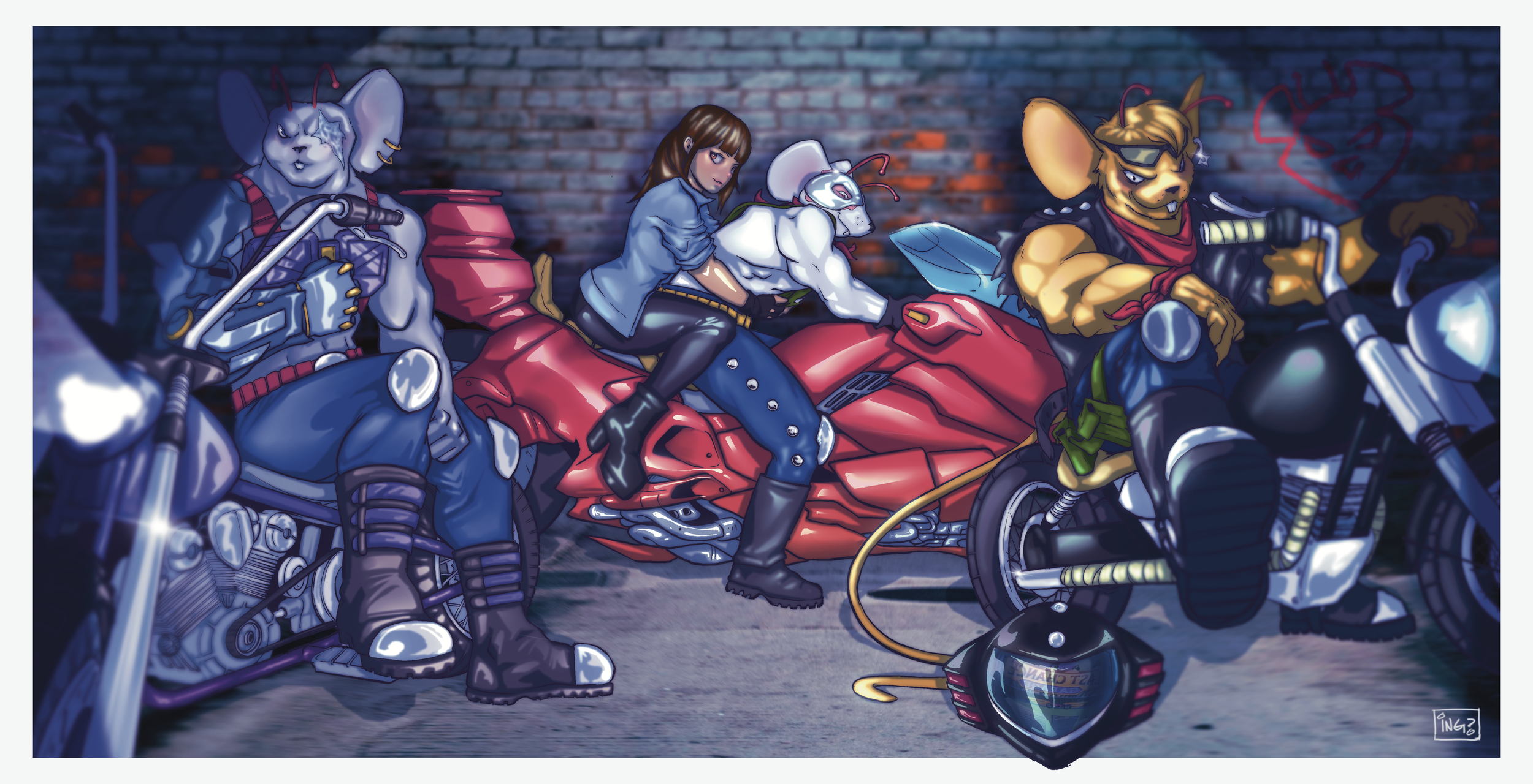 Biker Mice From Mars art print