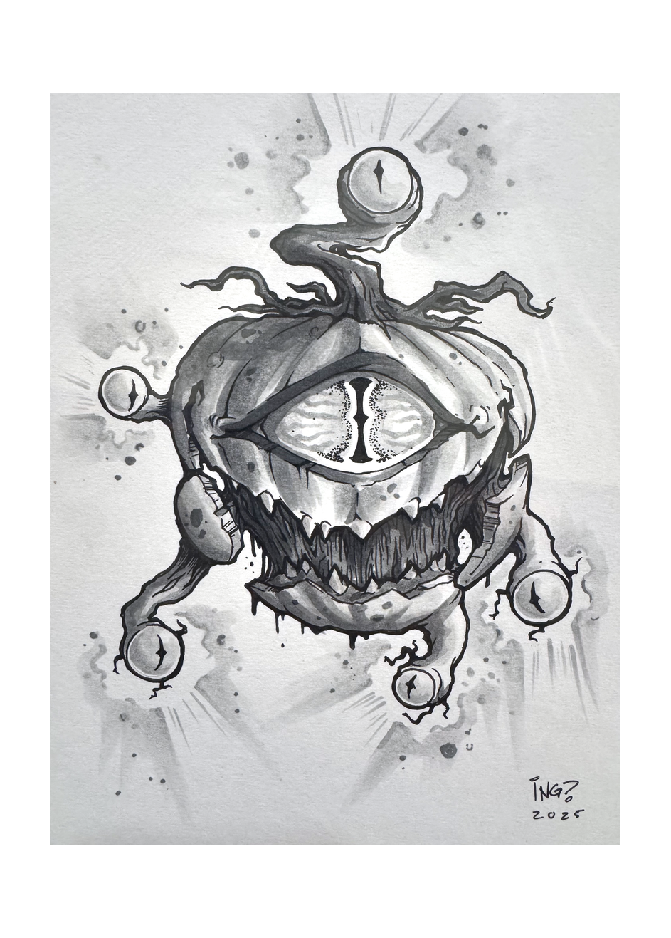 Original ink illustration