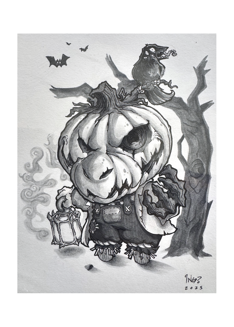 Original ink illustration