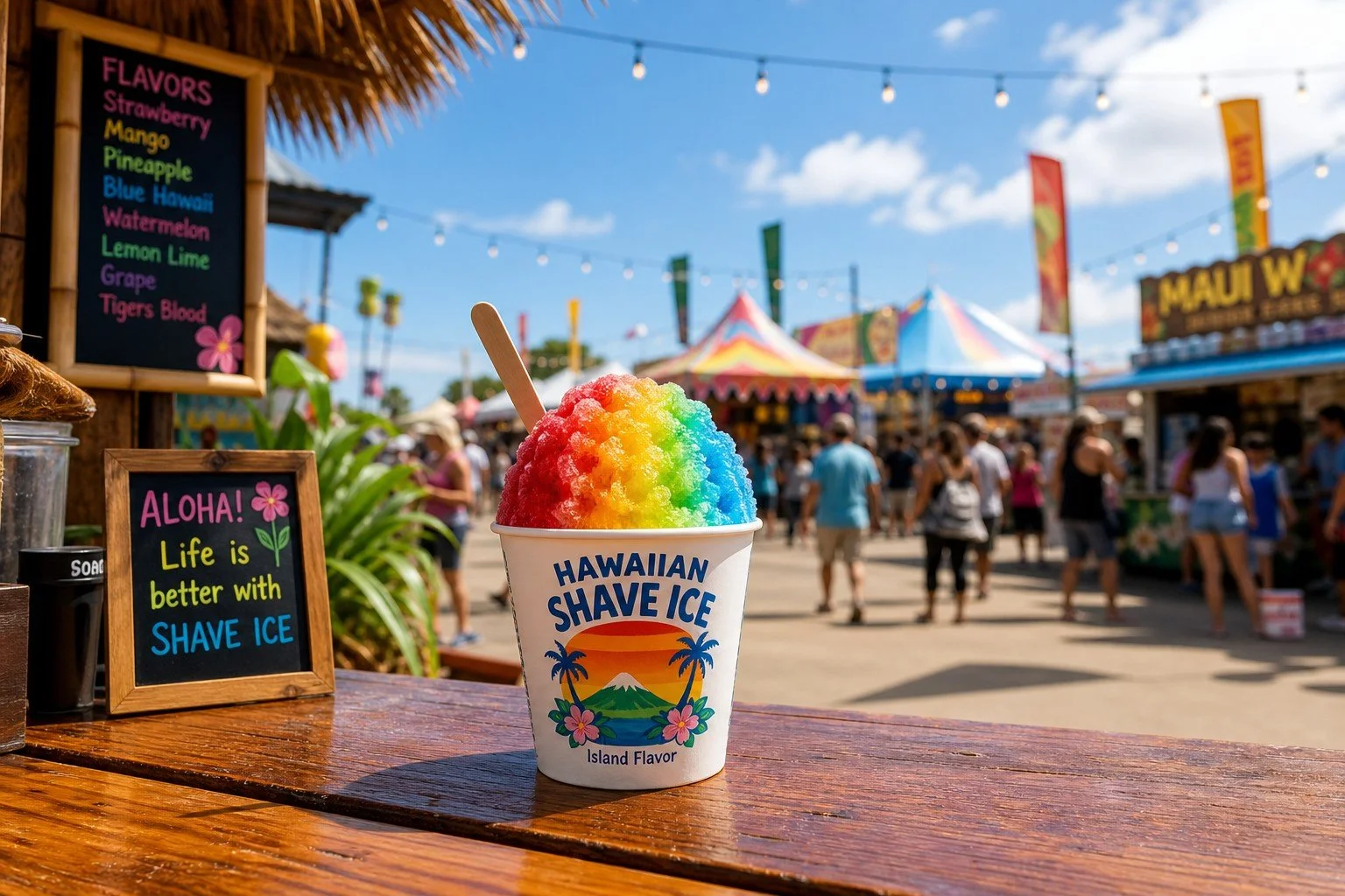 Rainbow Hawaiian shave ice
