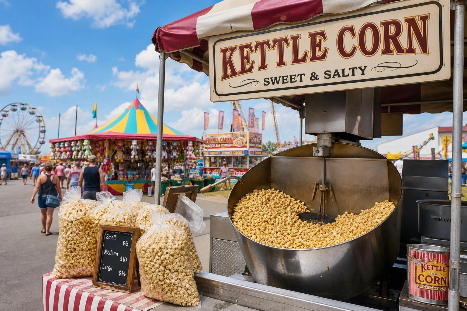 Kettle corn at a festival
