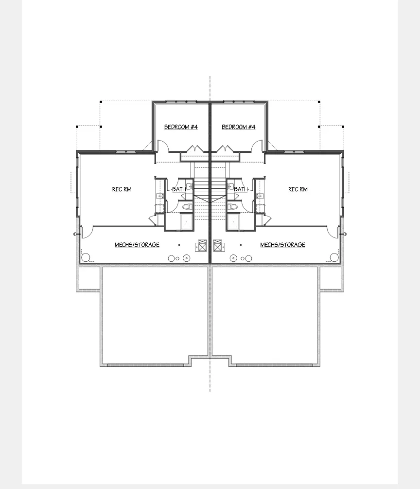 Lower level · Both units marketing floor plan for 1155 Irene Court