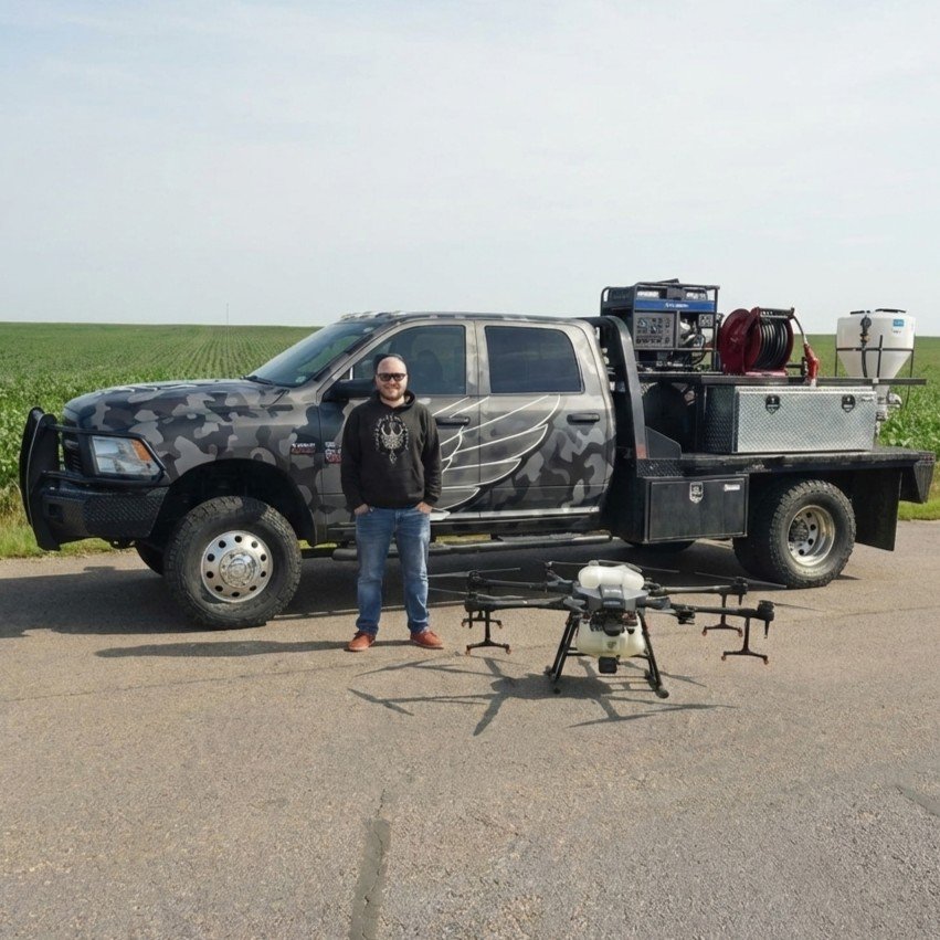 Shadow Vet Mobile Command Unit and Hylio ARES (HYL-150)