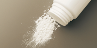 Spilled baby powder