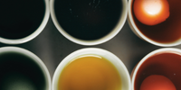 Brightly colored drinks