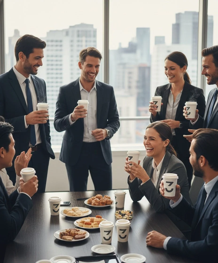 Mobile espresso bar setup