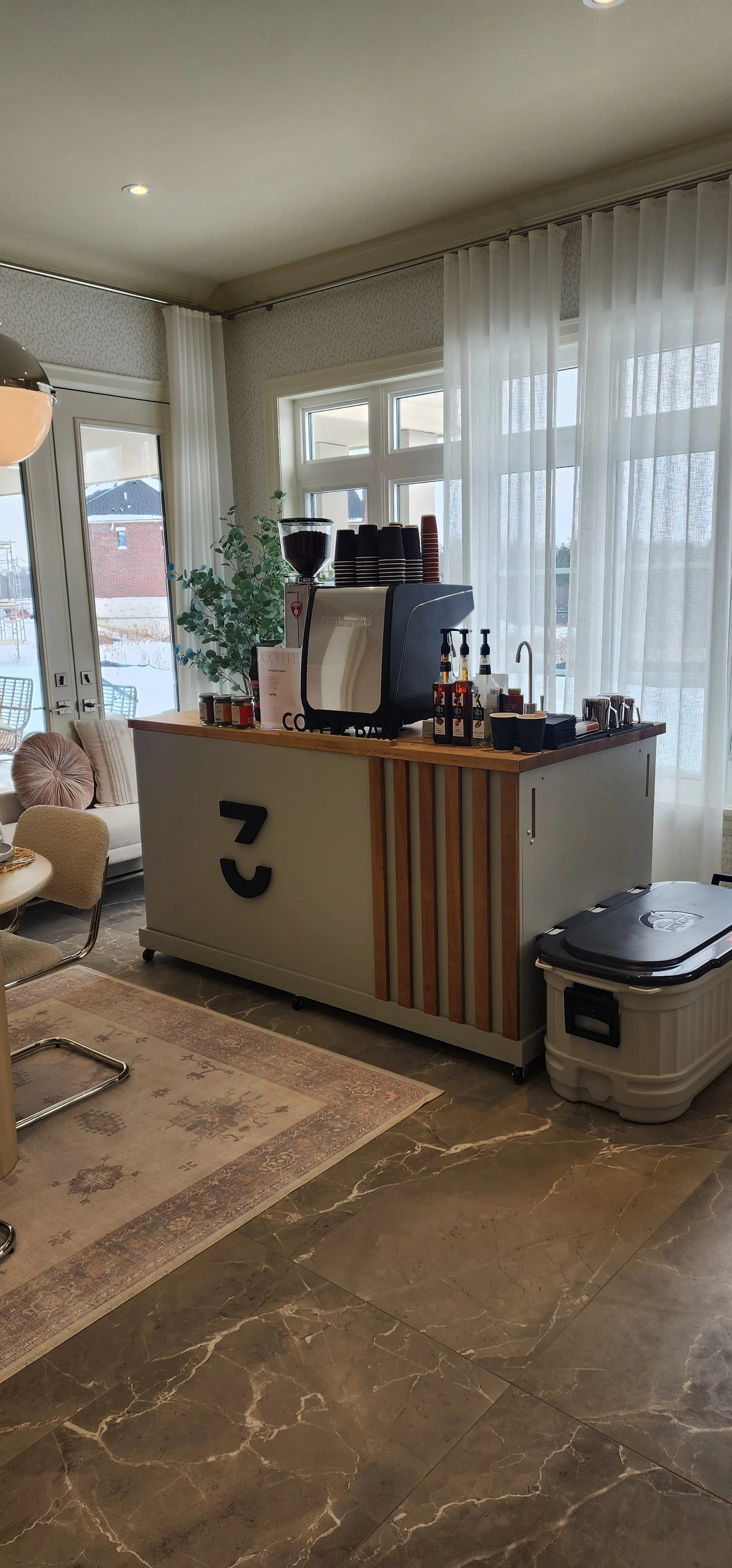 Coffee catering station setup in Oshawa