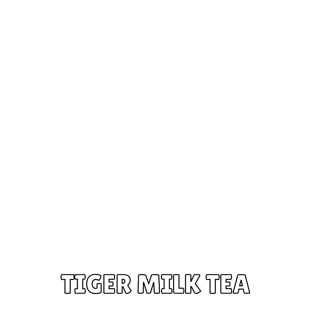 Tiger Milk Tea label