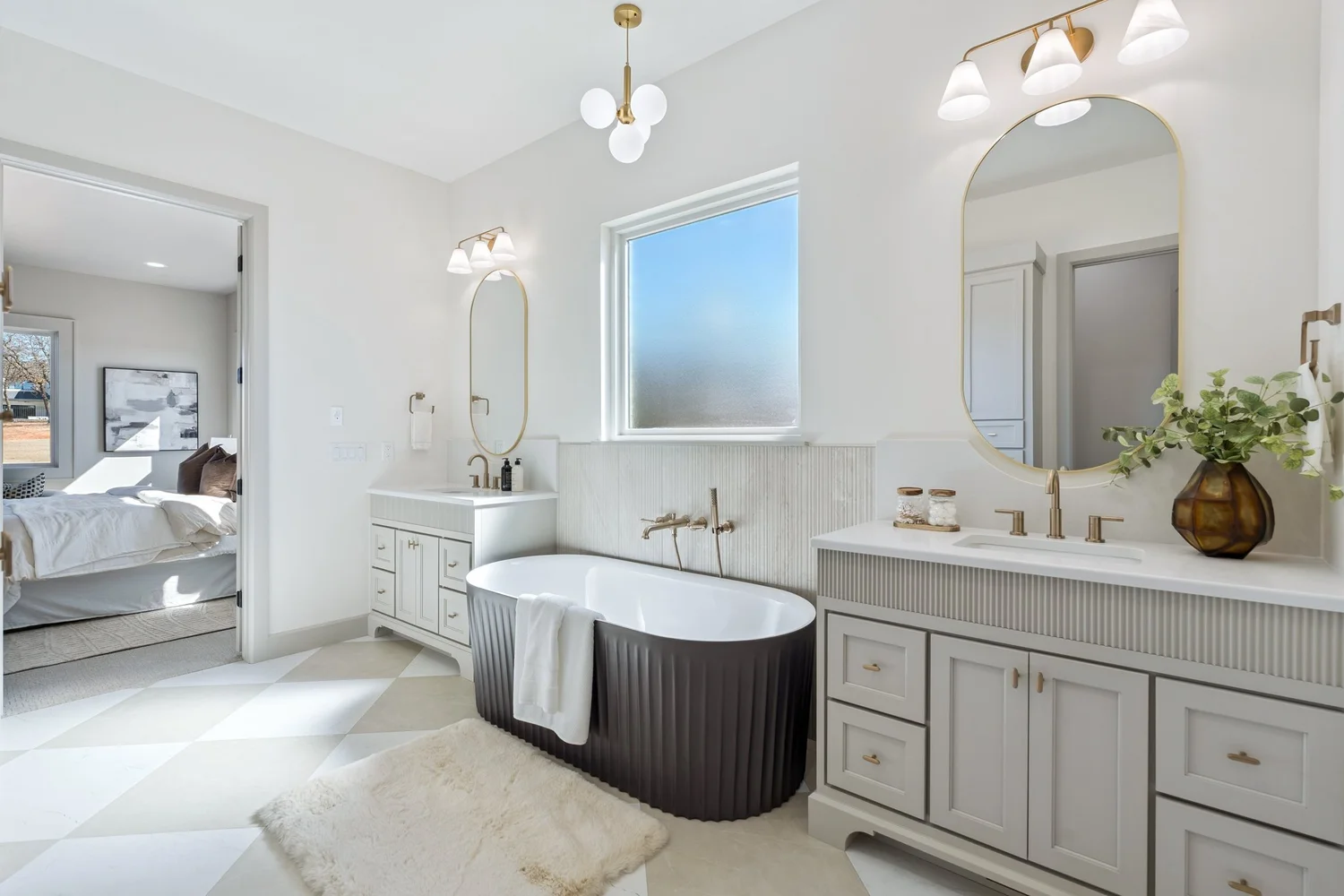 Primary Bath — Under Construction Photo Tour, Nested Tours builder photography, Oklahoma