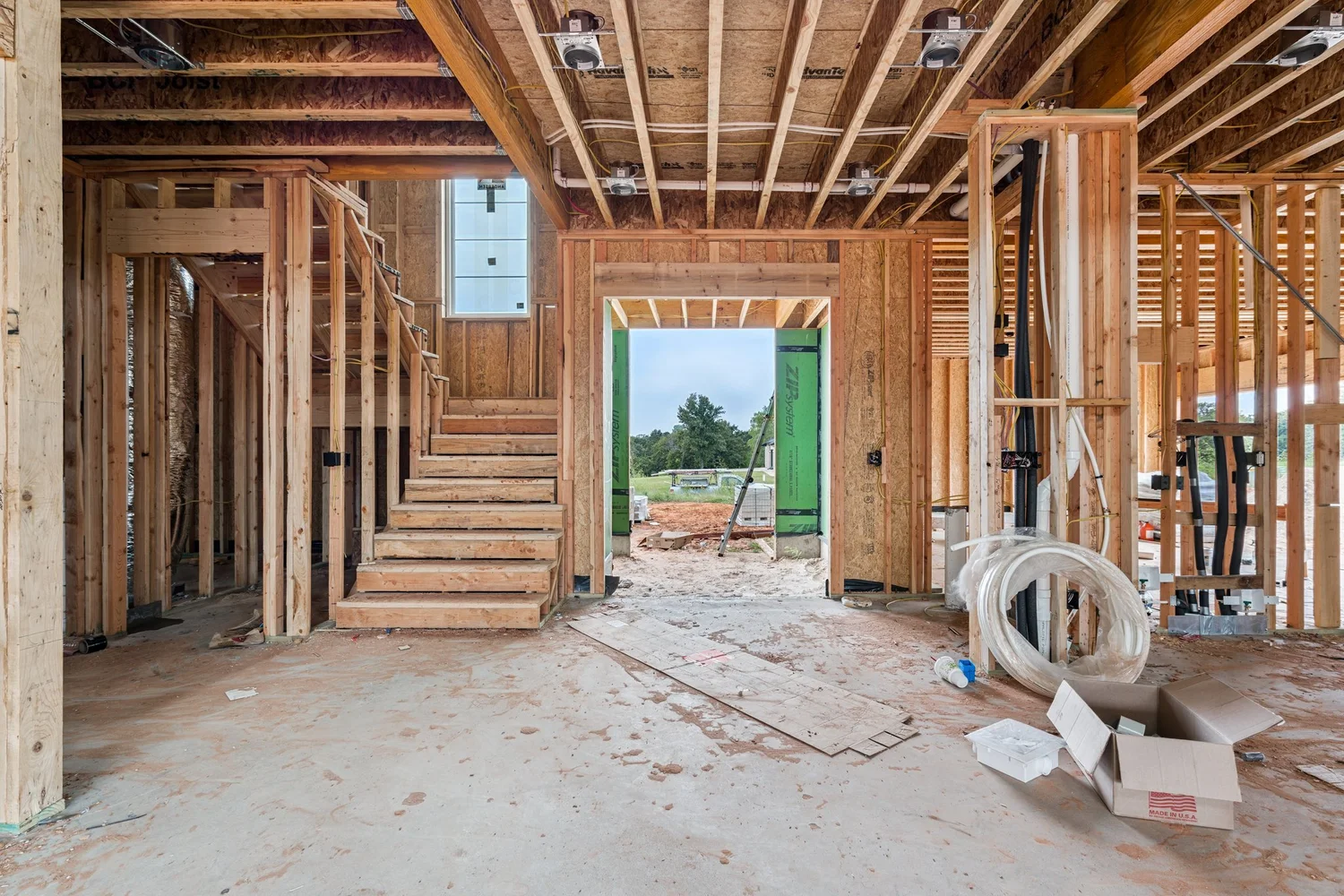 Entry and Staircase — Under Construction Photo Tour, Nested Tours builder photography, Oklahoma