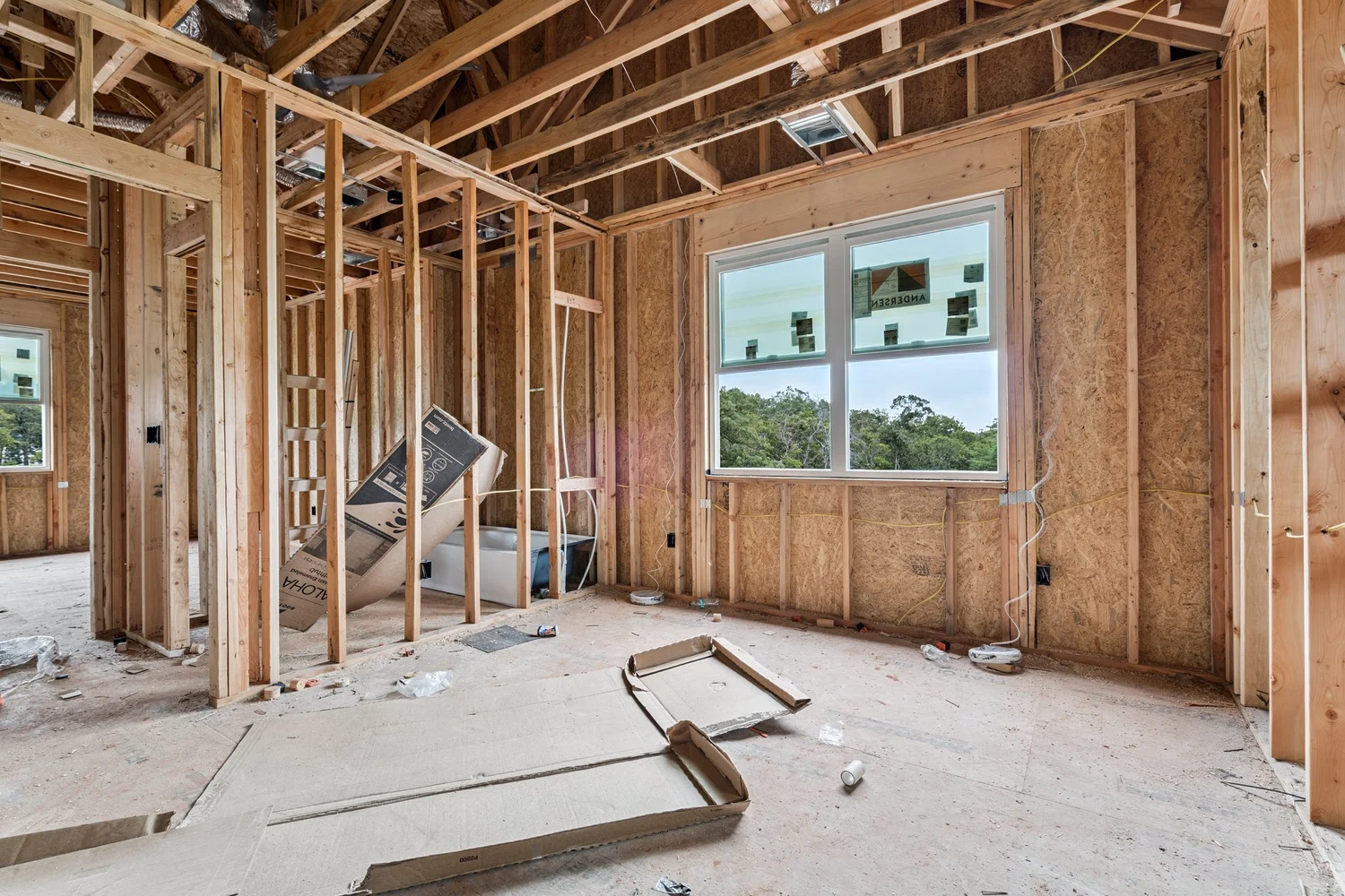 Interior Framing — Under Construction Photo Tour, Nested Tours builder photography, Oklahoma