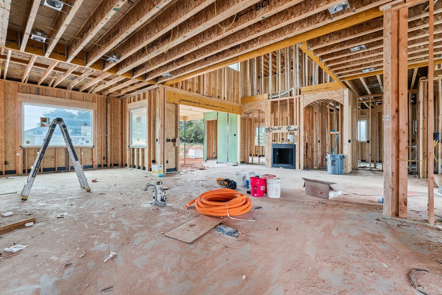 Under Construction Photo Tour — great room at framing, Nested Tours, Oklahoma
