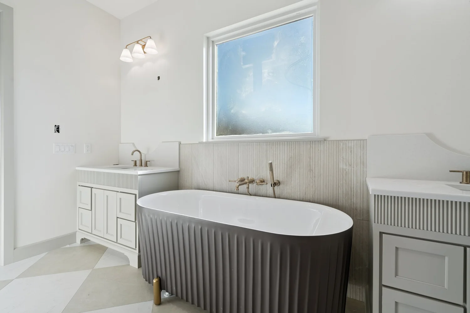 Primary Bath — Under Construction Photo Tour, Nested Tours builder photography, Oklahoma