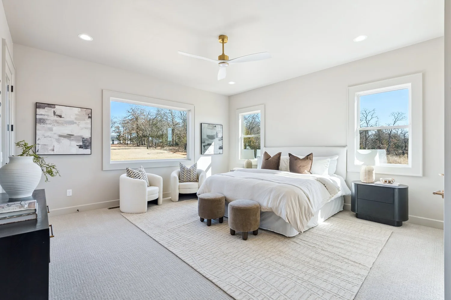 Primary Bedroom — Under Construction Photo Tour, Nested Tours builder photography, Oklahoma
