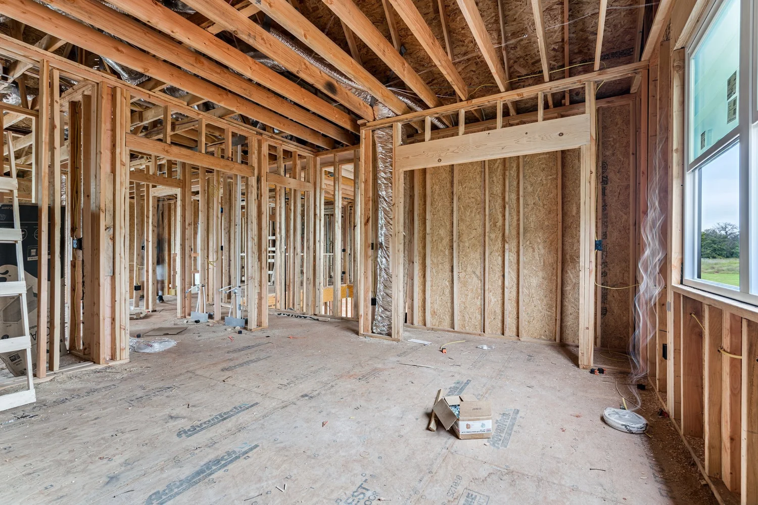 Open Framing — Under Construction Photo Tour, Nested Tours builder photography, Oklahoma