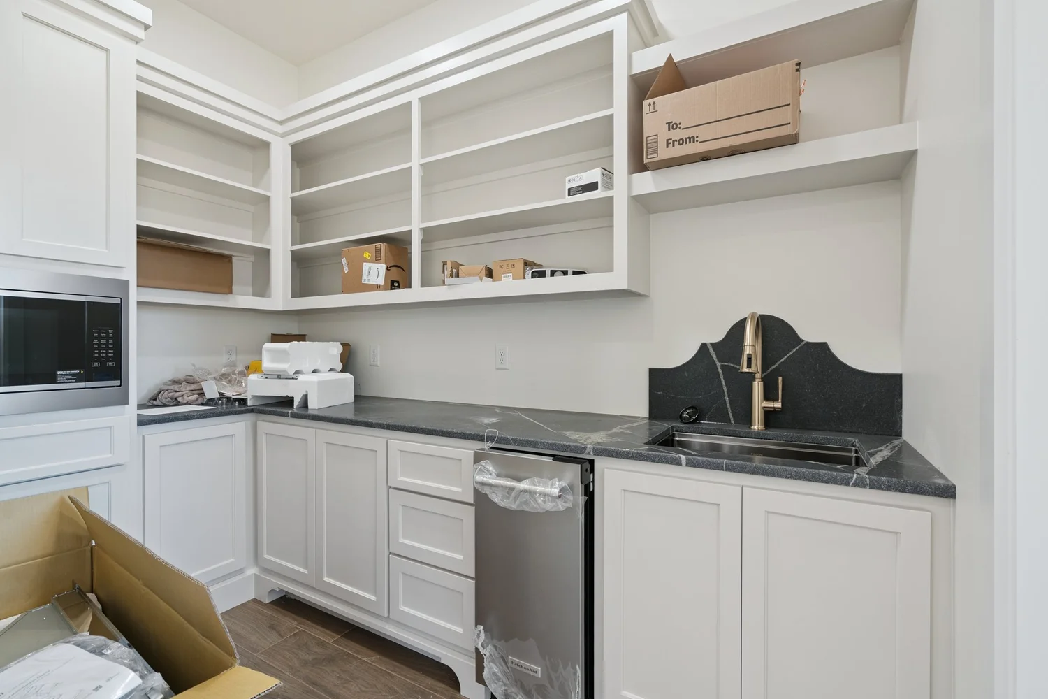 Butler's Pantry — Under Construction Photo Tour, Nested Tours builder photography, Oklahoma