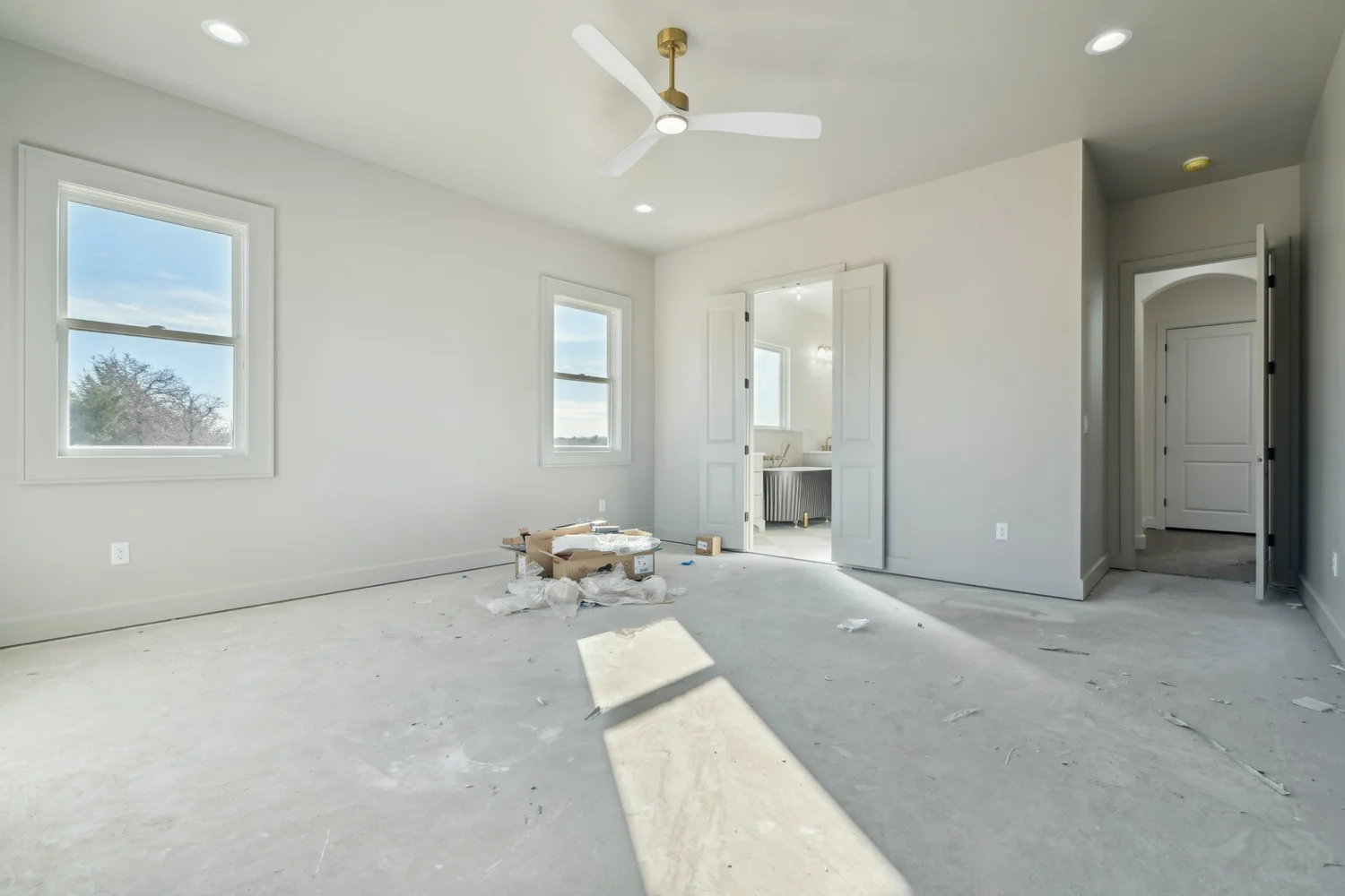 Primary Bedroom — Under Construction Photo Tour, Nested Tours builder photography, Oklahoma