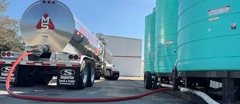 Water hauling tanker