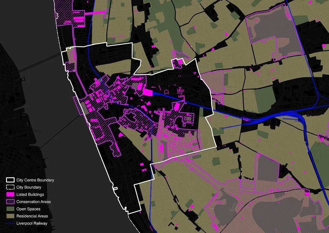 Liverpool City Centre comparative map