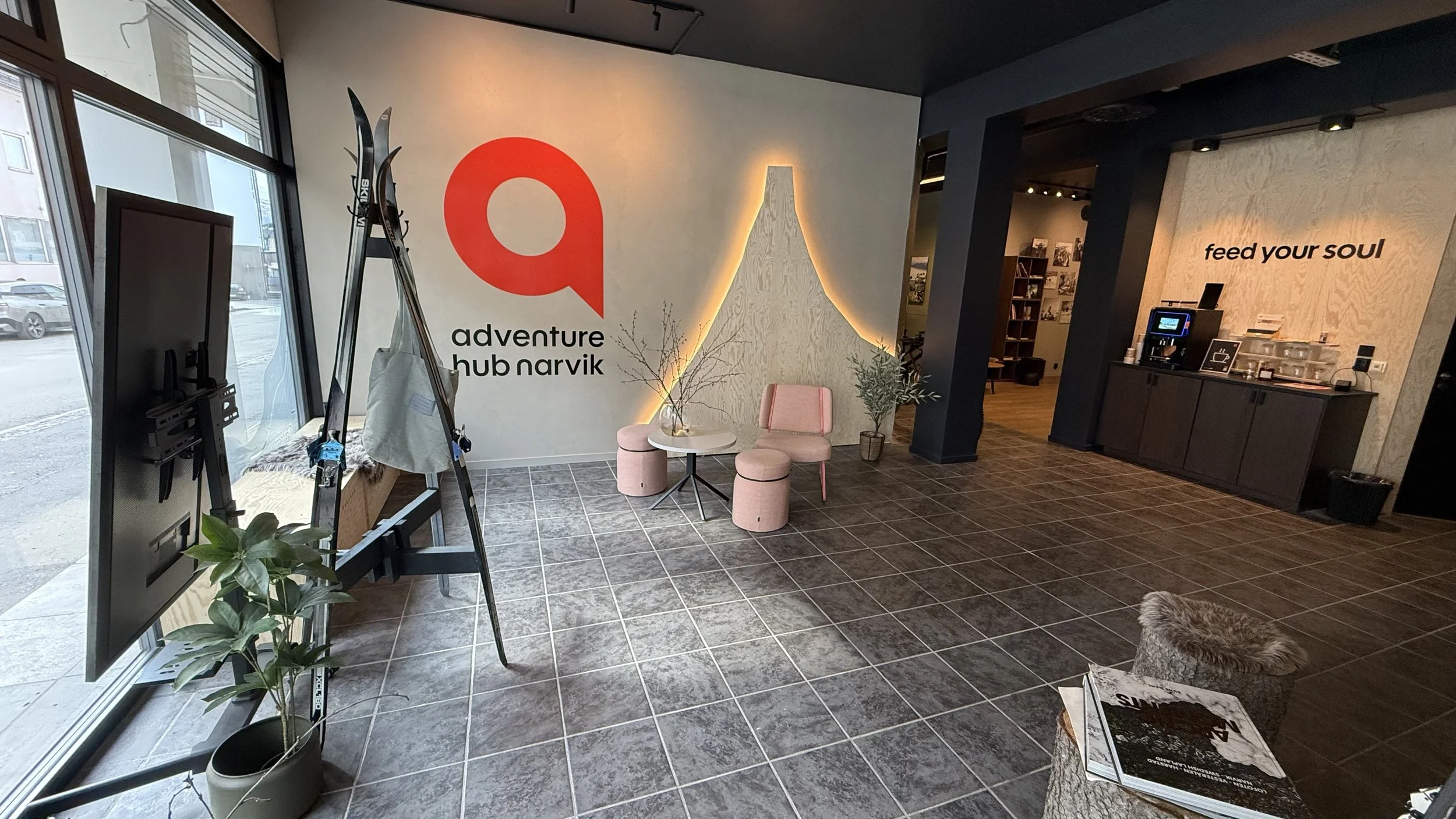 Adventure Hub Narvik interior